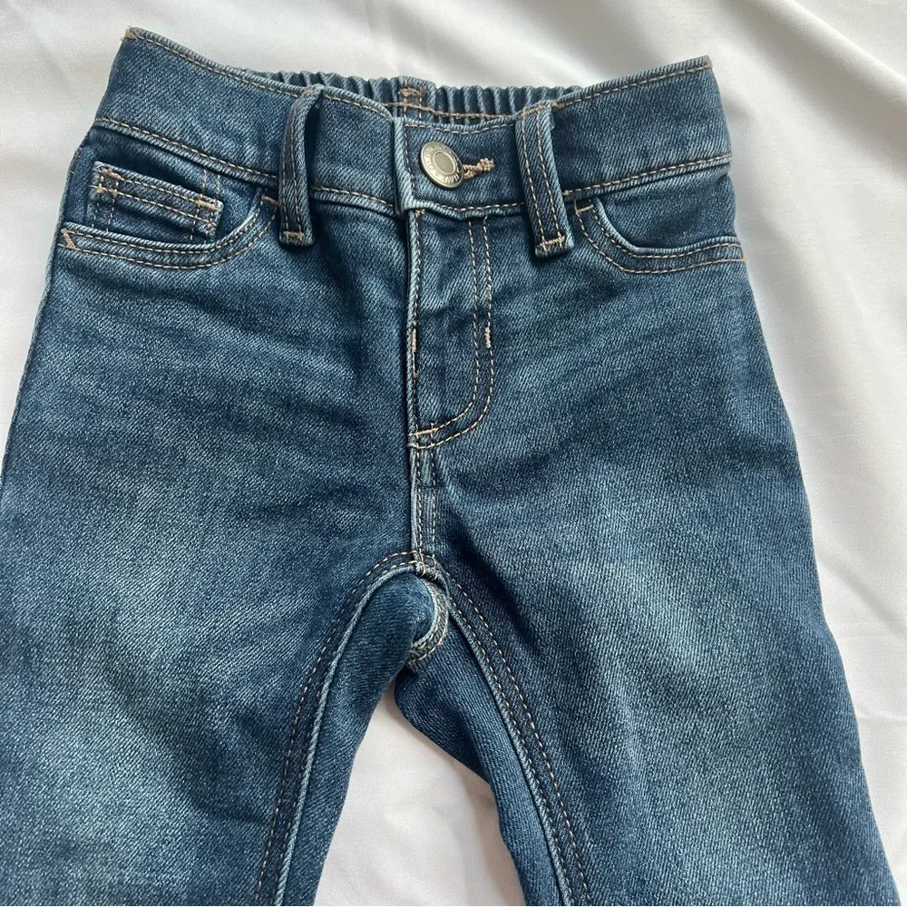 Old Navy Dark Denim Elastic Wait Jeans Size 6-12 Months